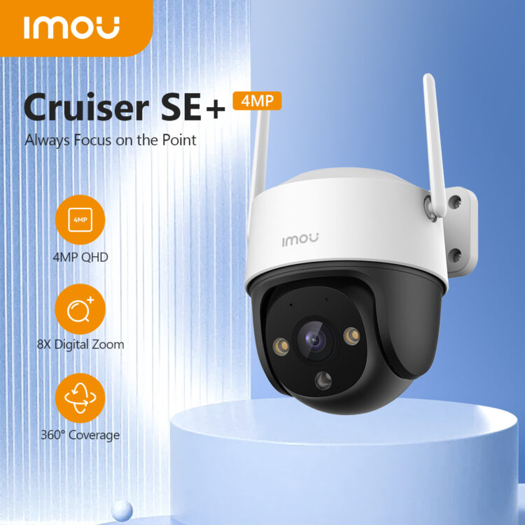 دوربین IMOU Cruiser SE+ 4MP در فضای باز و تمام رنگ وای فای مکالمه دوطرفه