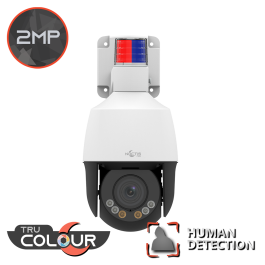 2MP Mini Pan Tilt Zoom – 2.8-12mm Vari-Focal Lens, 4x Optical Zoom, Active Deterrent & TruColour PTZ